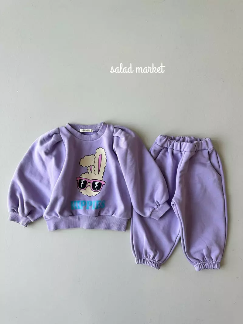 Salad Market - Korean Children Fashion - #stylishchildhood - Hippy Top Bottom Set - 2