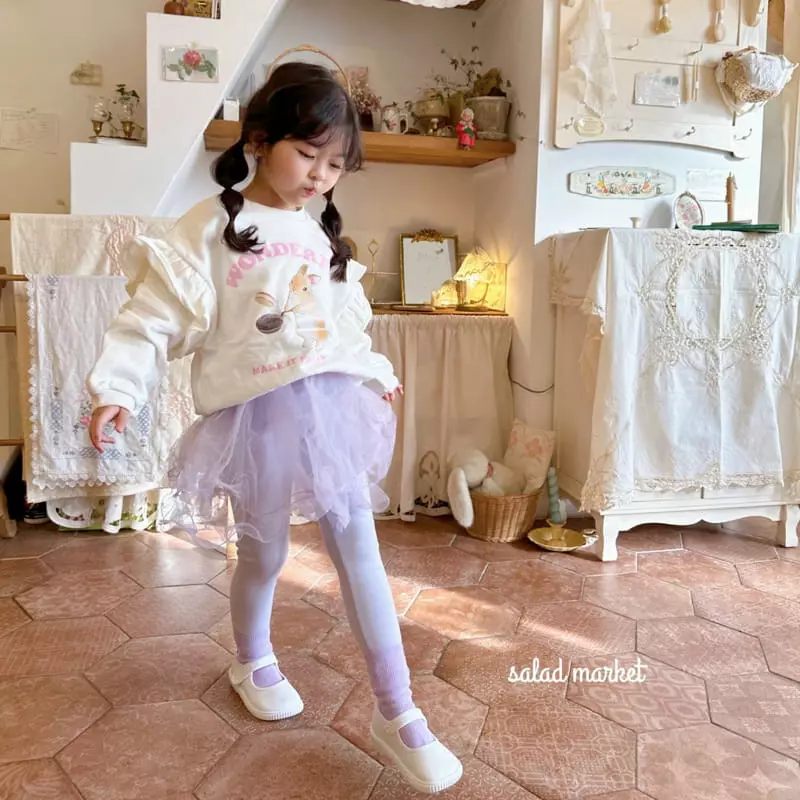 Salad Market - Korean Children Fashion - #toddlerclothing - Cooking Rabbit Sweatshirt - 6