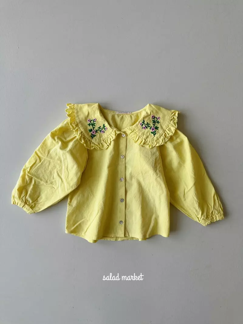Salad Market - Korean Children Fashion - #todddlerfashion - Pioni Blouse - 4