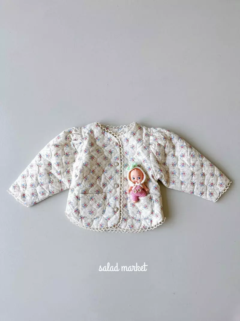 Salad Market - Korean Children Fashion - #toddlerclothing - Lavendar Quilting Jacket - 2
