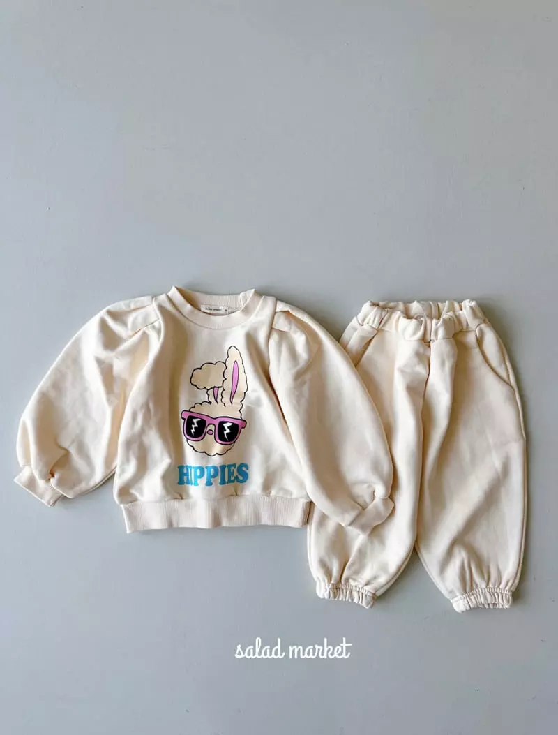 Salad Market - Korean Children Fashion - #toddlerclothing - Hippy Top Bottom Set