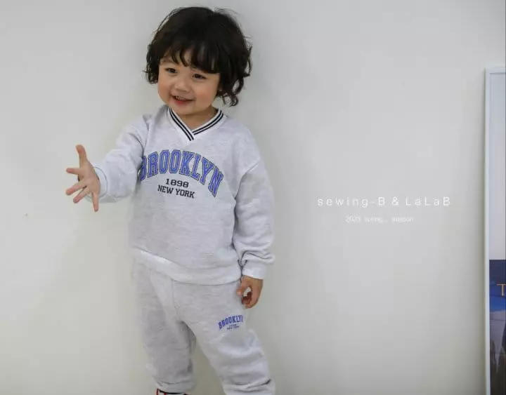 Sewing B - Korean Children Fashion - #childofig - Piping Top Bottom Set - 8