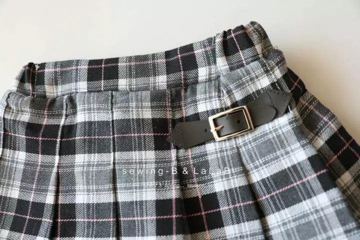 Sewing B - Korean Children Fashion - #discoveringself - Bijou Check Skirt - 6