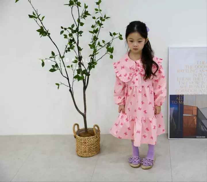 Sewing B - Korean Children Fashion - #kidsstore - Ribbon One-piece - 12