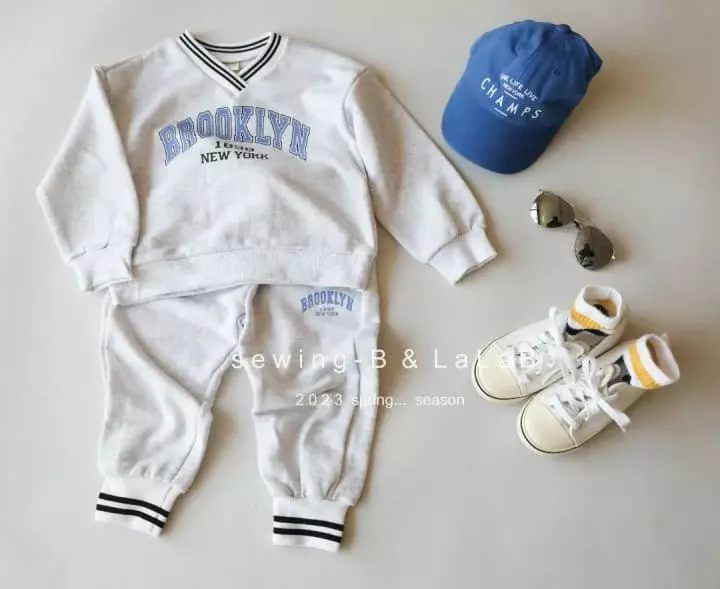 Sewing B - Korean Children Fashion - #kidzfashiontrend - Piping Top Bottom Set