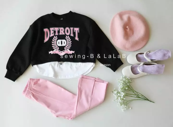Sewing B - Korean Children Fashion - #kidzfashiontrend - Layered Sweatshirt