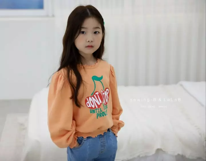 Sewing B - Korean Children Fashion - #kidzfashiontrend - Cherry Puff Sweatshirt - 9