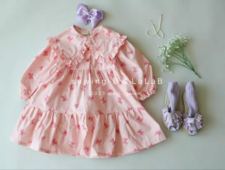 Sewing B - Korean Children Fashion - #littlefashionista - Ribbon One-piece