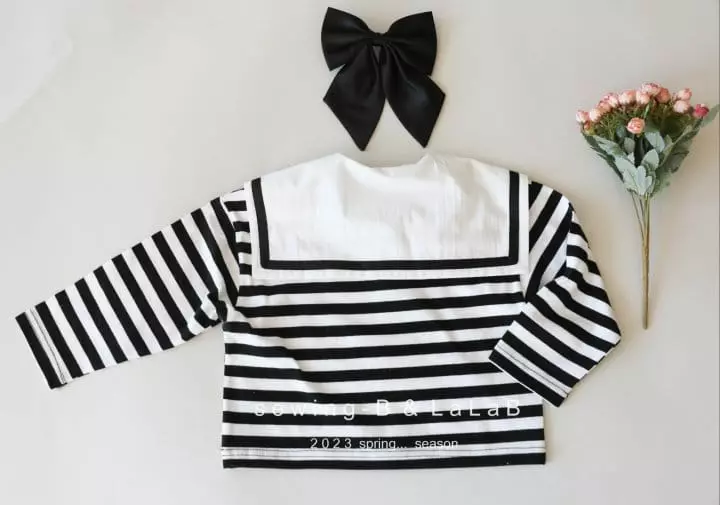 Sewing B - Korean Children Fashion - #minifashionista - Big Collar Tee