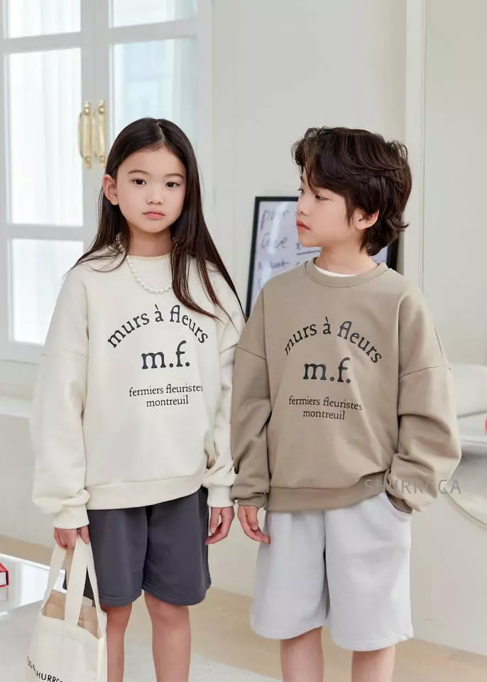Shurrcca - Korean Children Fashion - #childofig - Muff Sweatshirt - 2