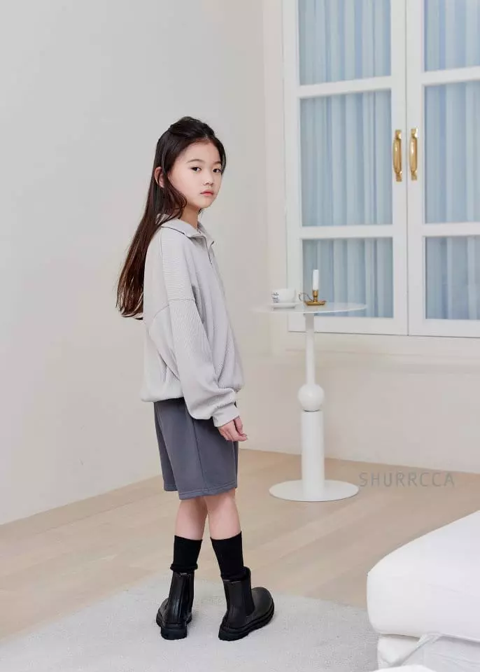 Shurrcca - Korean Children Fashion - #childofig - Loui Short Zip-up Sweatshirt - 12