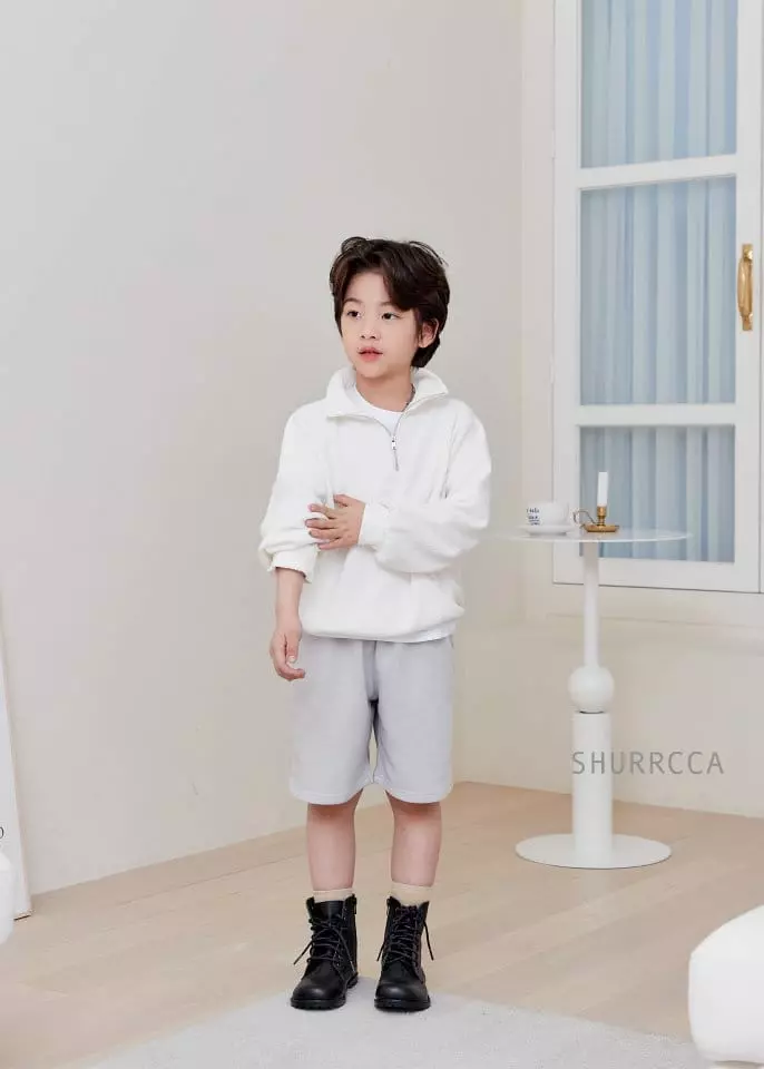 Shurrcca - Korean Children Fashion - #kidzfashiontrend - Loui Short Zip-up Sweatshirt - 6
