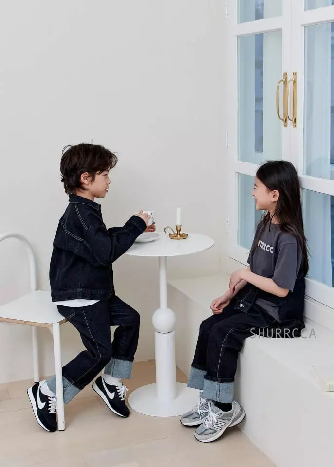 Shurrcca - Korean Children Fashion - #magicofchildhood - Real Roll-up Jeans - 7