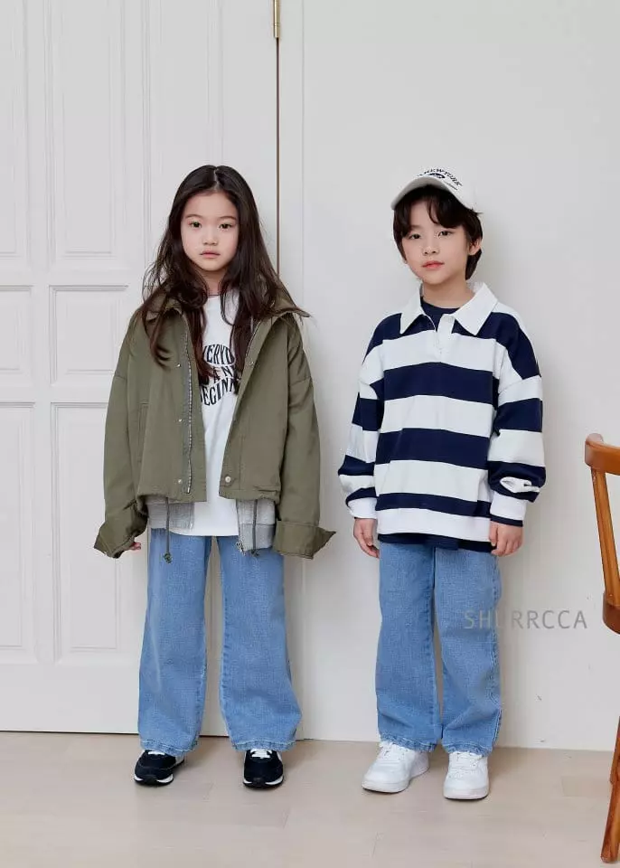 Shurrcca - Korean Children Fashion - #toddlerclothing - 102 Wide Jeans - 7