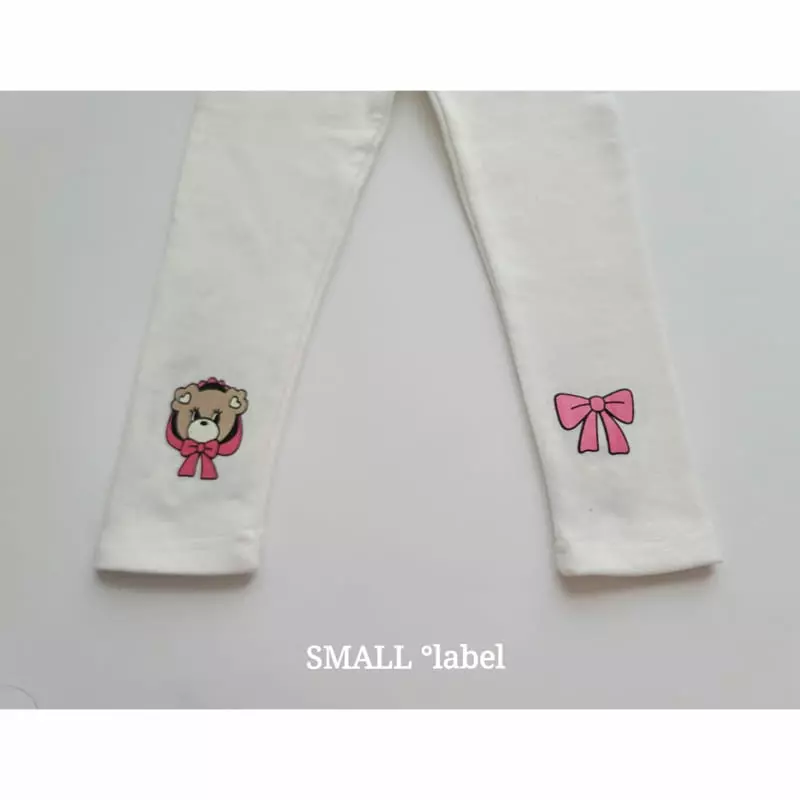 Small Label - Korean Children Fashion - #fashionkids - Ribbon Bear Leggings - 6