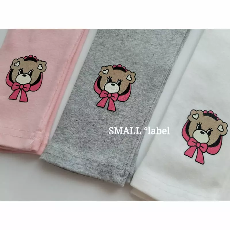 Small Label - Korean Children Fashion - #kidsstore - Ribbon Bear Leggings - 8