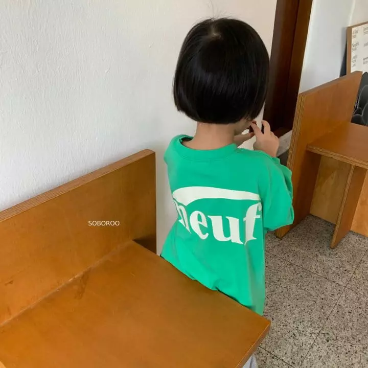 Soboroo - Korean Children Fashion - #minifashionista - Single Logo Tee - 3