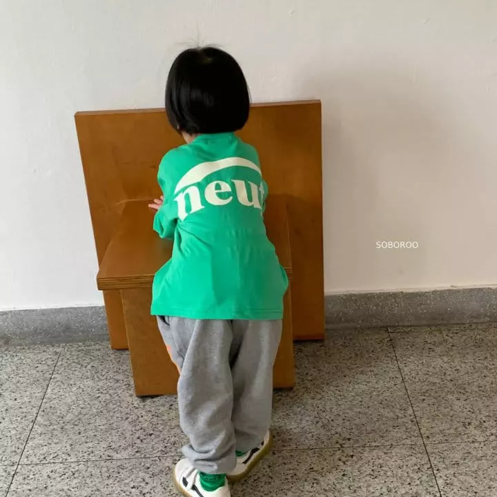 Soboroo - Korean Children Fashion - #minifashionista - Single Logo Tee - 4