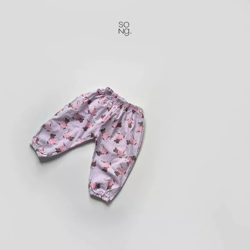 Song - Korean Children Fashion - #Kfashion4kids - Check Puppy Pants - 2