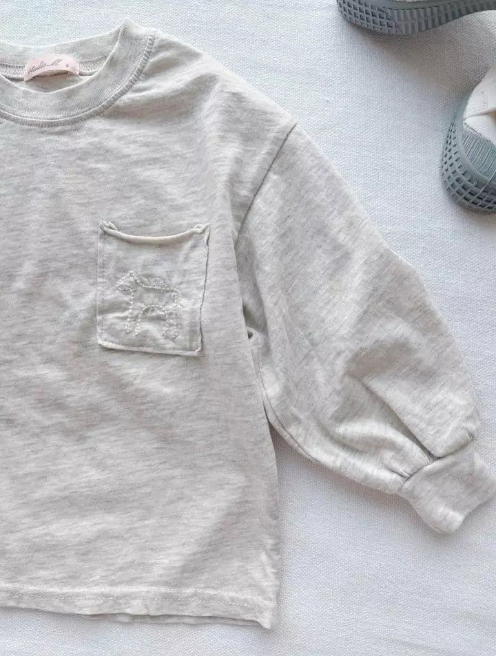 Studio M - Korean Children Fashion - #Kfashion4kids - Whole Embrodiery Tee - 9