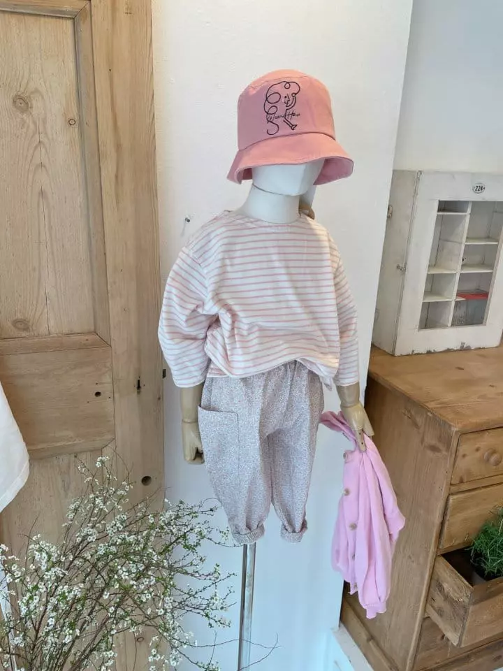 Studio M - Korean Children Fashion - #Kfashion4kids - Stripes Slit Tee - 3