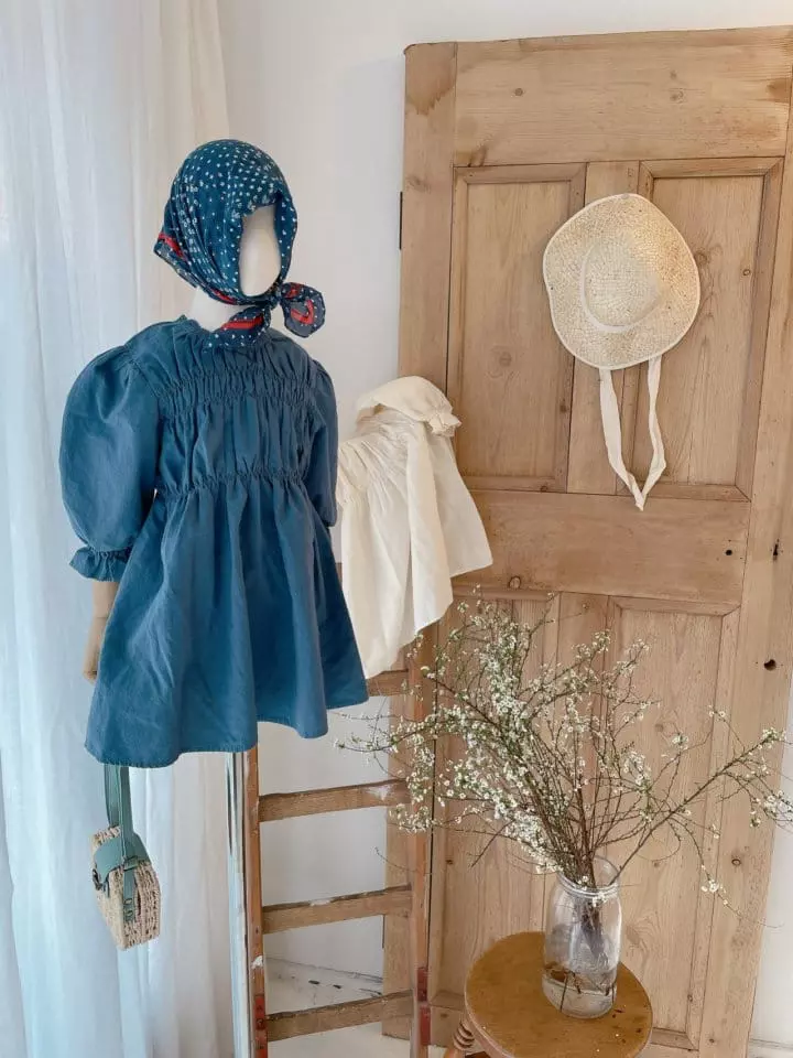 Studio M - Korean Children Fashion - #childofig - Anna Wrinkle One-piece - 6