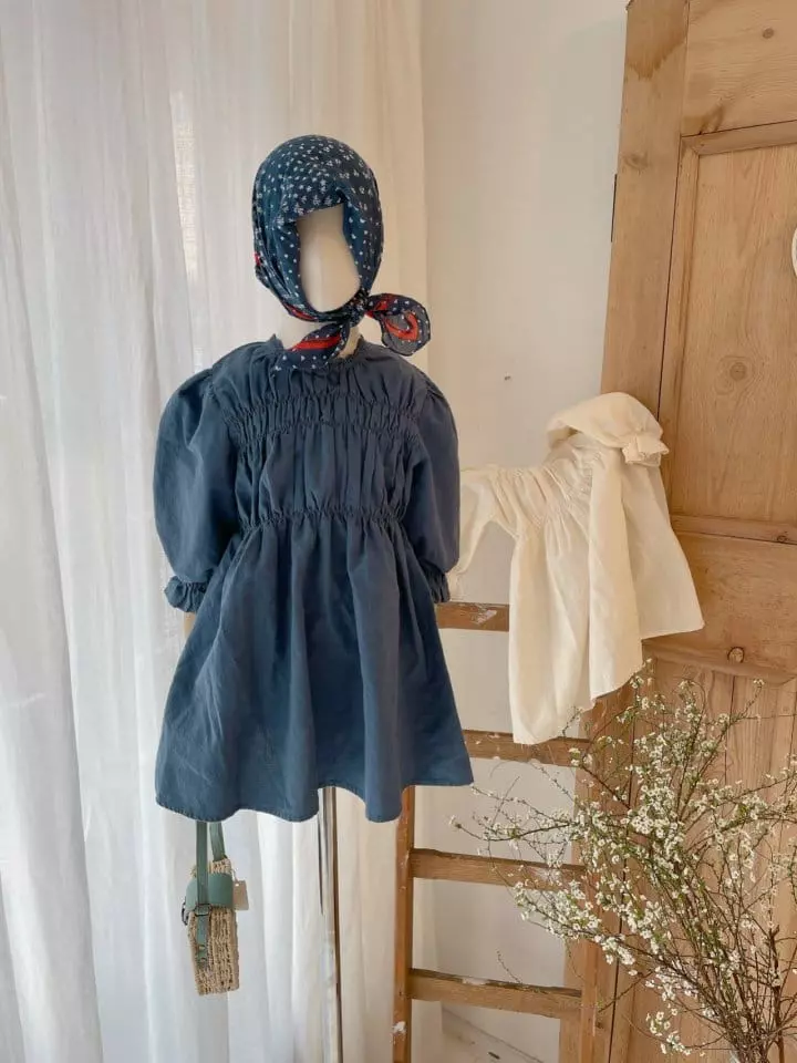 Studio M - Korean Children Fashion - #designkidswear - Anna Wrinkle One-piece - 8