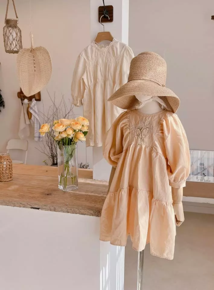 Studio M - Korean Children Fashion - #kidsstore - Angel Embrodiery One-piece - 11