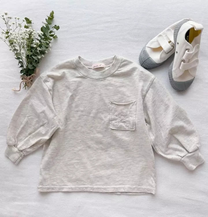 Studio M - Korean Children Fashion - #kidsstore - Whole Embrodiery Tee - 7
