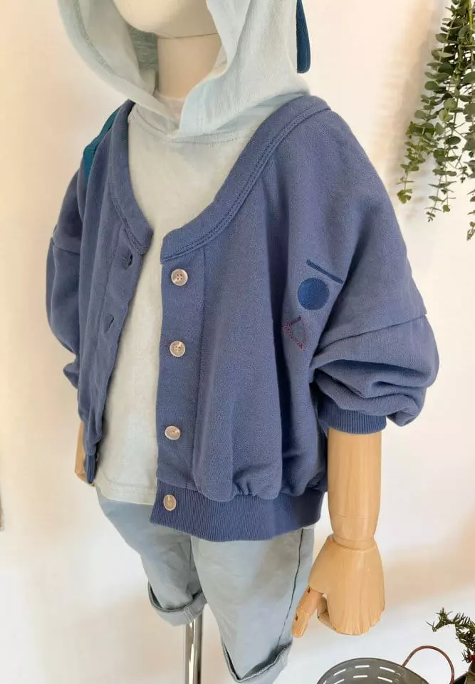 Studio M - Korean Children Fashion - #kidsstore - Cotton V Cardigan - 3