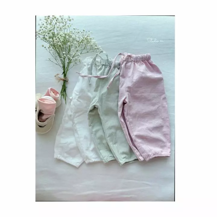 Studio M - Korean Children Fashion - #kidzfashiontrend - Dart String Pants