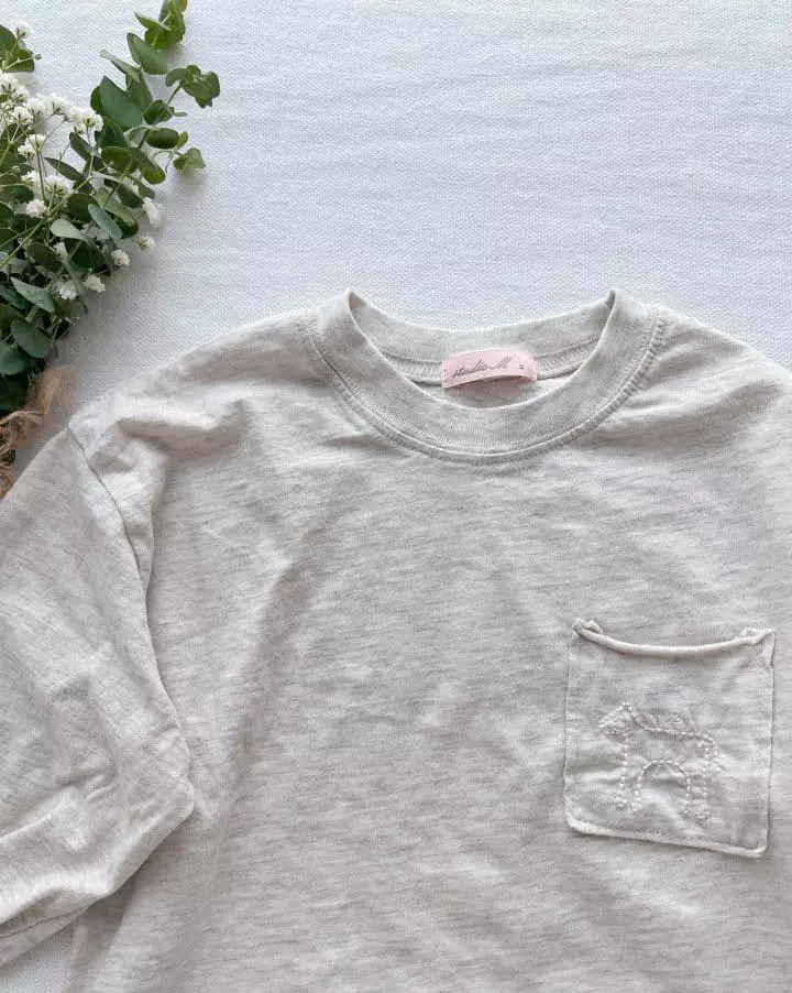 Studio M - Korean Children Fashion - #kidzfashiontrend - Whole Embrodiery Tee - 8