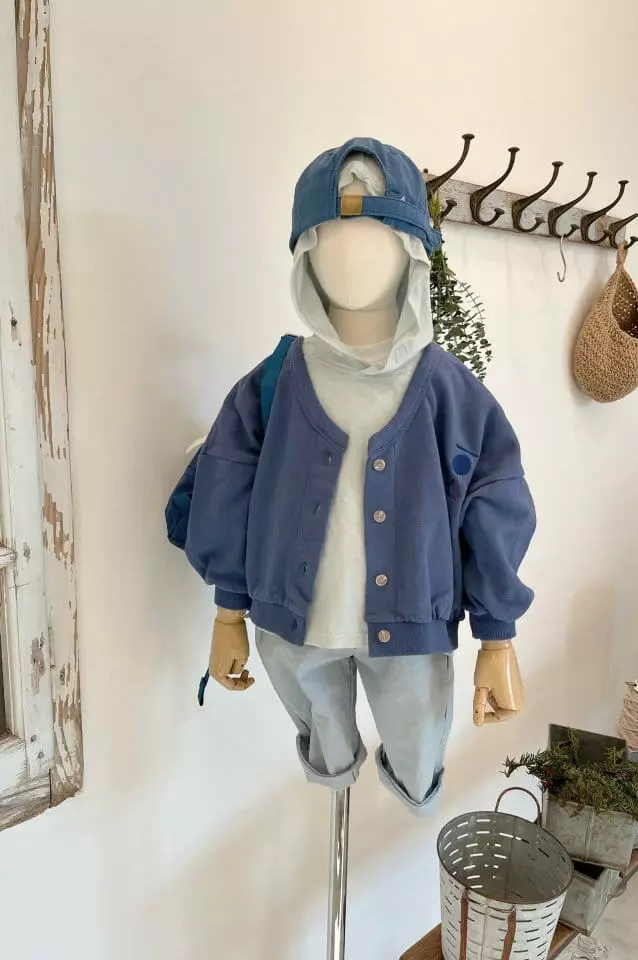 Studio M - Korean Children Fashion - #kidsstore - Cotton V Cardigan - 4