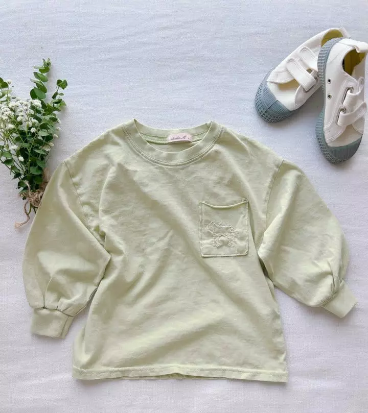Studio M - Korean Children Fashion - #littlefashionista - Whole Embrodiery Tee - 10