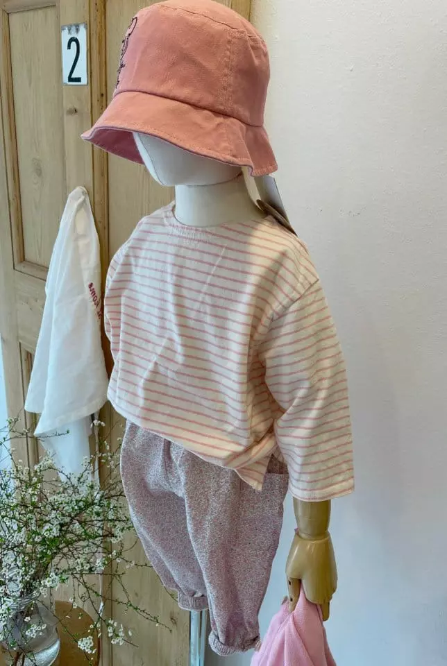 Studio M - Korean Children Fashion - #Kfashion4kids - Stripes Slit Tee - 4