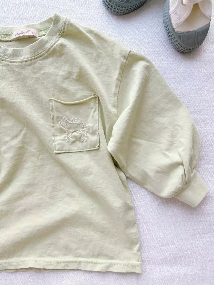 Studio M - Korean Children Fashion - #minifashionista - Whole Embrodiery Tee - 12