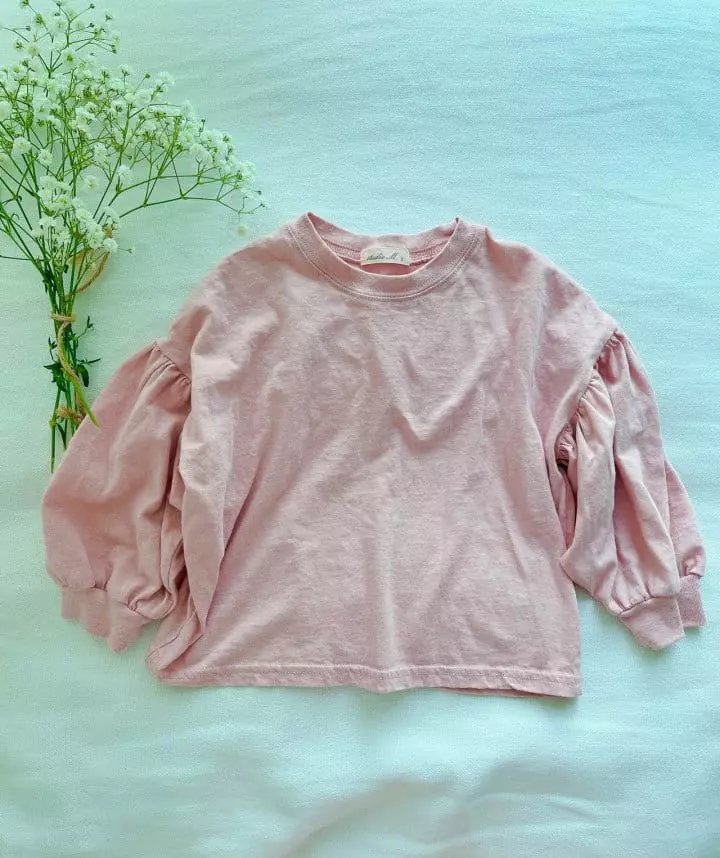 Studio M - Korean Children Fashion - #minifashionista - Ann Shirring Tee - 2