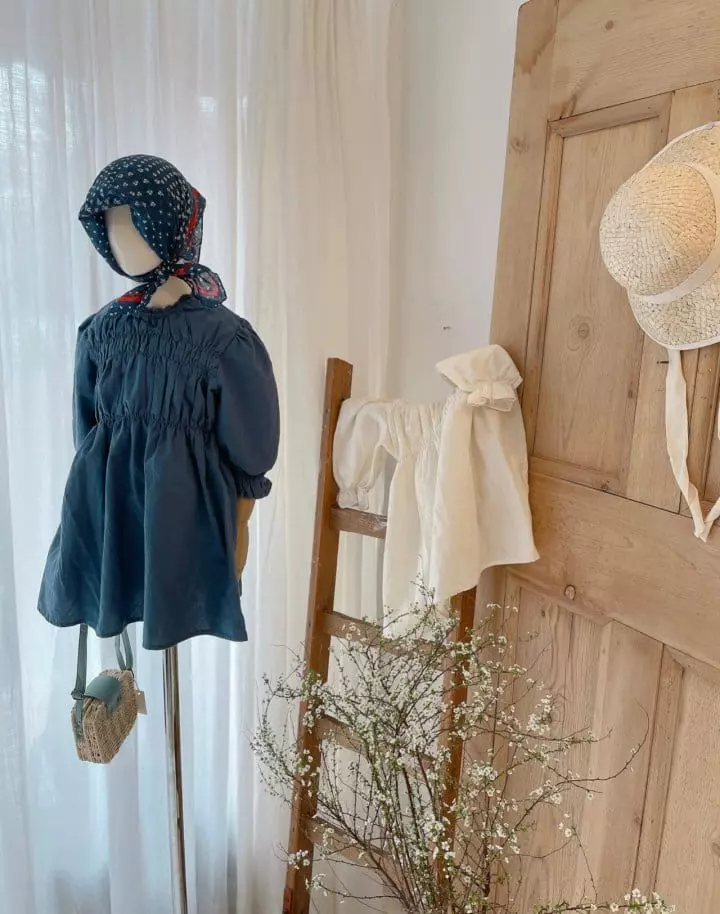 Studio M - Korean Children Fashion - #stylishchildhood - Anna Wrinkle One-piece - 5