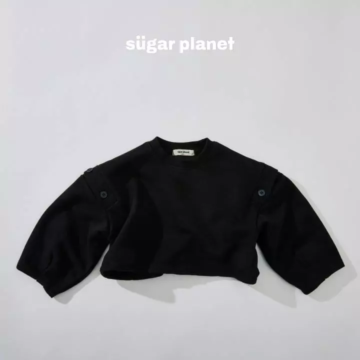 Sugar Planet - Korean Children Fashion - #childrensboutique - Button Crop Tee