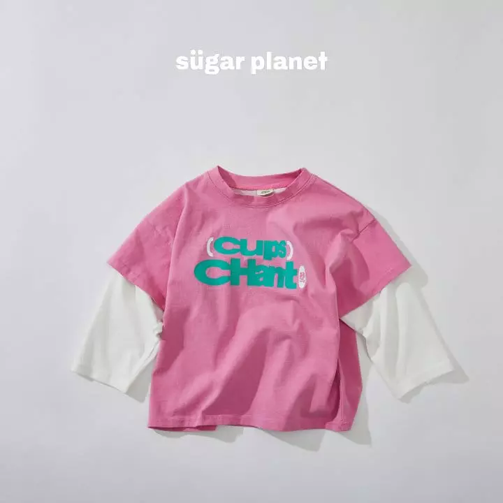 Sugar Planet - Korean Children Fashion - #kidsshorts - Cups Layered Tee