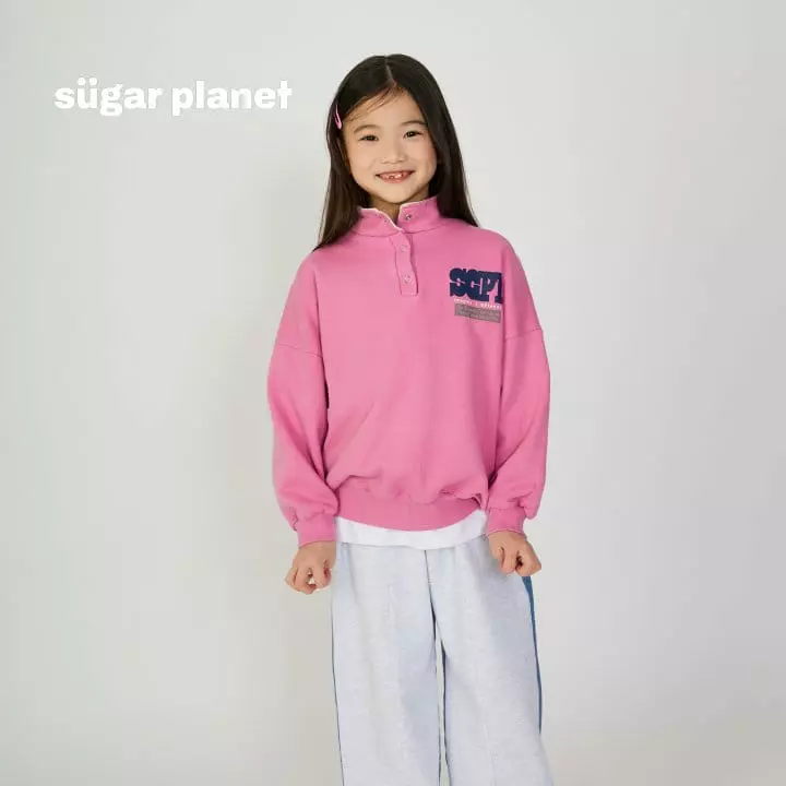 Sugar Planet - Korean Children Fashion - #minifashionista - Half Button Sweatshirt - 10