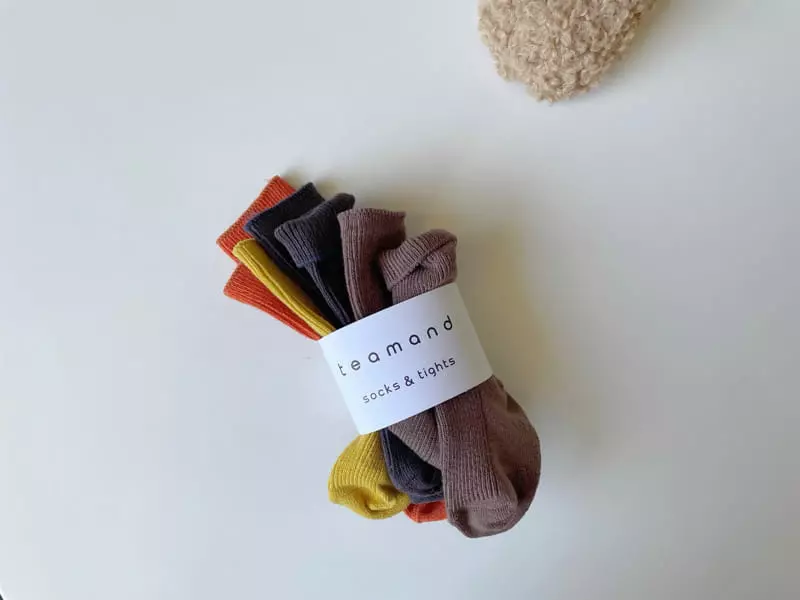 Teamand - Korean Children Fashion - #discoveringself - Maple Socks Set - 2