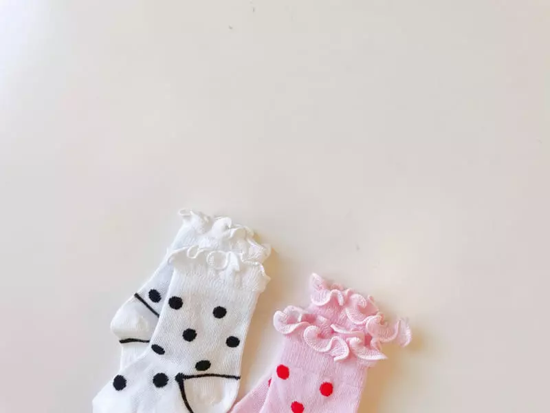 Teamand - Korean Children Fashion - #toddlerclothing - Paul Ca Dot Socks Set - 5