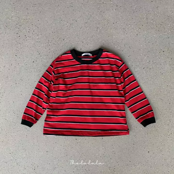 The Lalala - Korean Children Fashion - #childofig - Multi Stripes Tee - 3