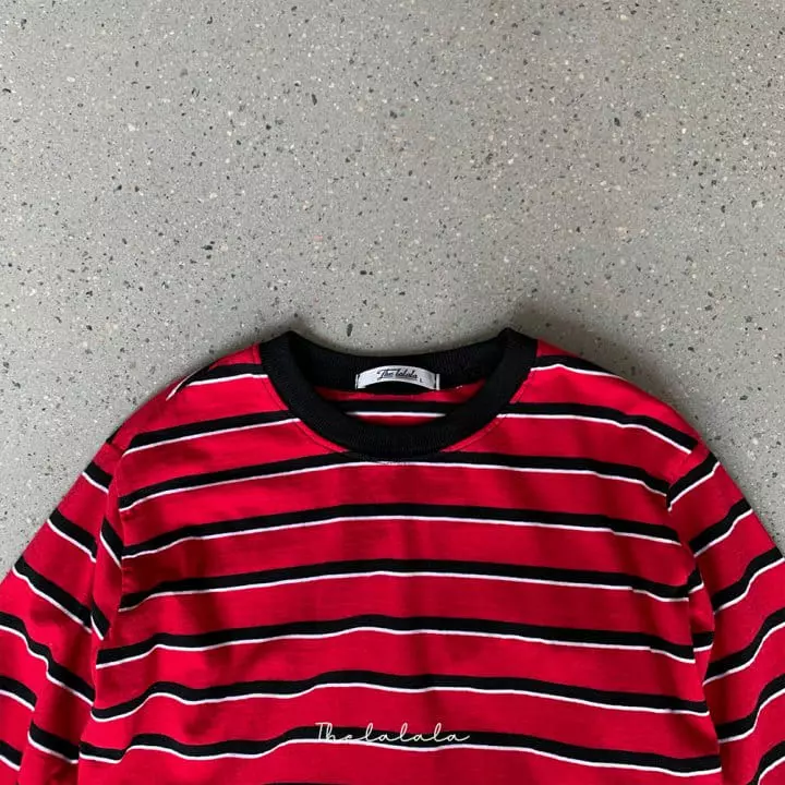 The Lalala - Korean Children Fashion - #childofig - Multi Stripes Tee - 4