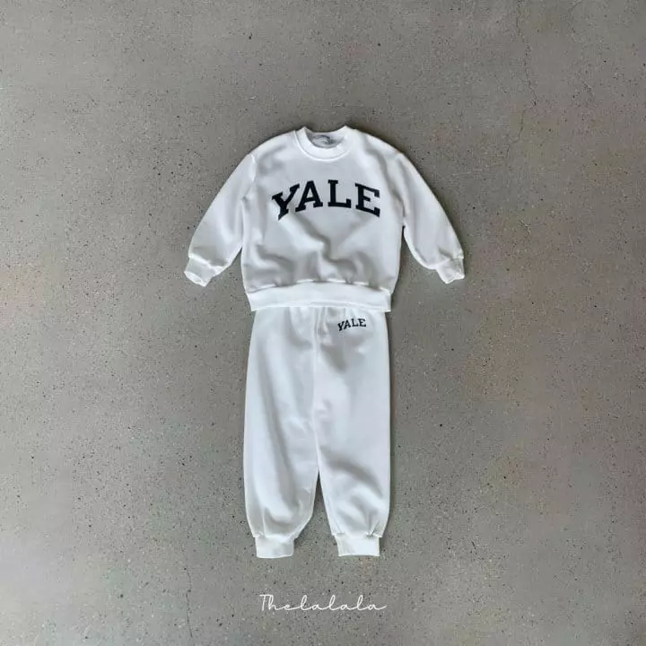The Lalala - Korean Children Fashion - #designkidswear - Sweats YALE Top Bottom Set