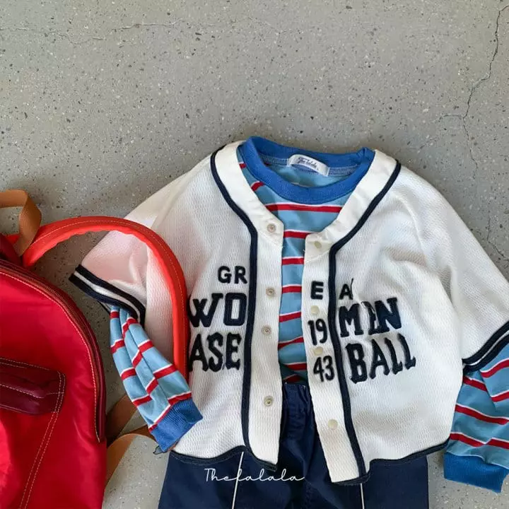 The Lalala - Korean Children Fashion - #kidsshorts - Multi Stripes Tee - 8
