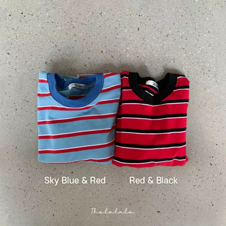 The Lalala - Korean Children Fashion - #kidsstore - Multi Stripes Tee - 9