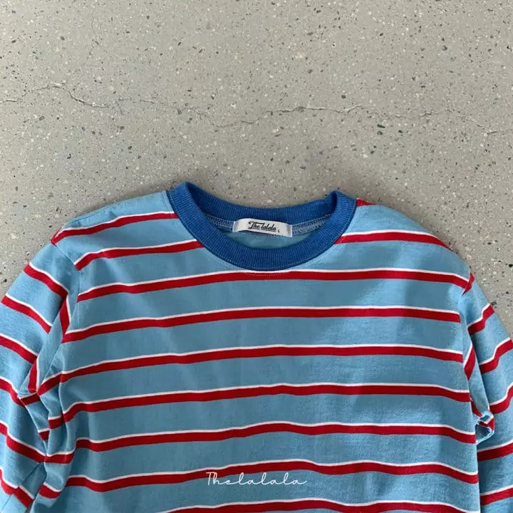 The Lalala - Korean Children Fashion - #stylishchildhood - Multi Stripes Tee - 2