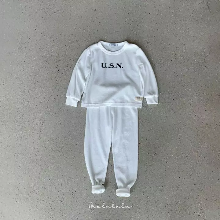 The Lalala - Korean Children Fashion - #stylishchildhood - Summer USN Top Bottom Set
